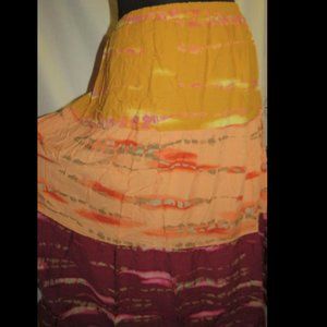 Plus 22/24W Cato tie dye boho maxi skirt, NWT